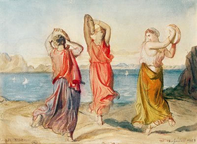Three Tambourine Dancers by Théodore Chassériau